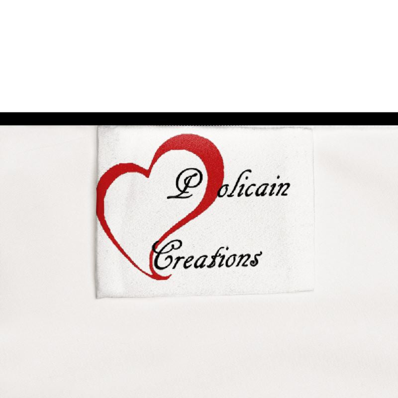 Indigo and Dots on Black Wrap Dress