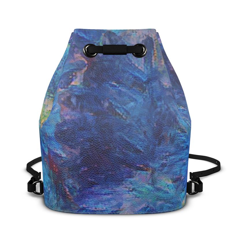 Beautiful Blues Bucket Backpack