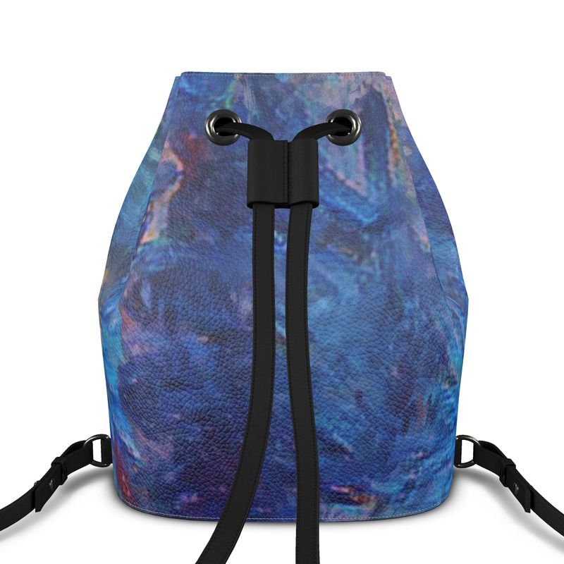 Beautiful Blues Bucket Backpack