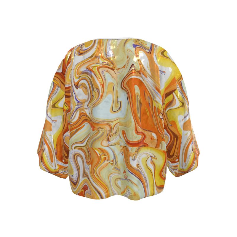 Coffee and Caramel Kimono Jacket / Blazer