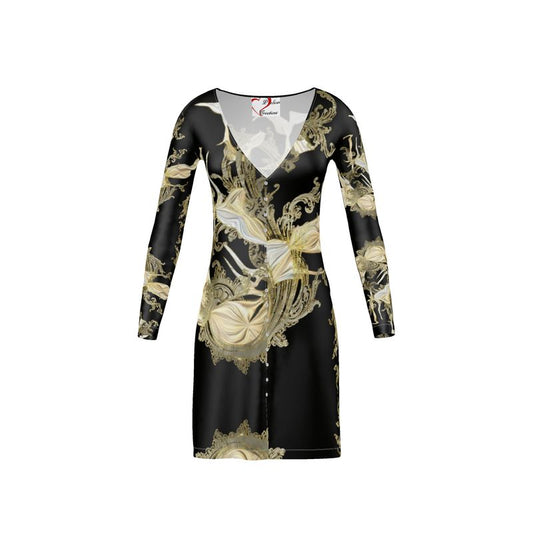 Golden Threads Ladies Cardigan / Button Dress