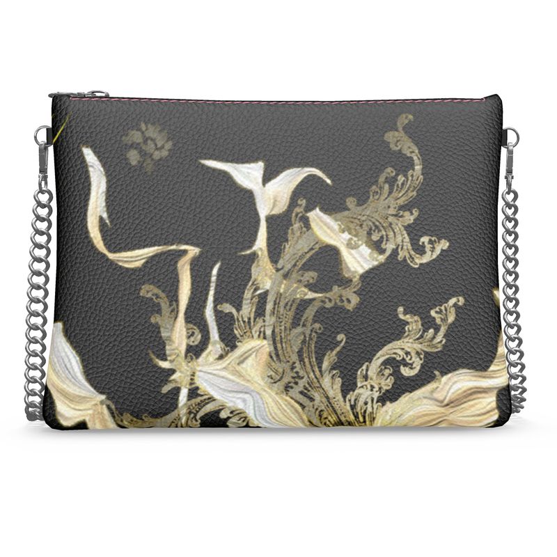 Golden Threads Crossbody Bag With Chain