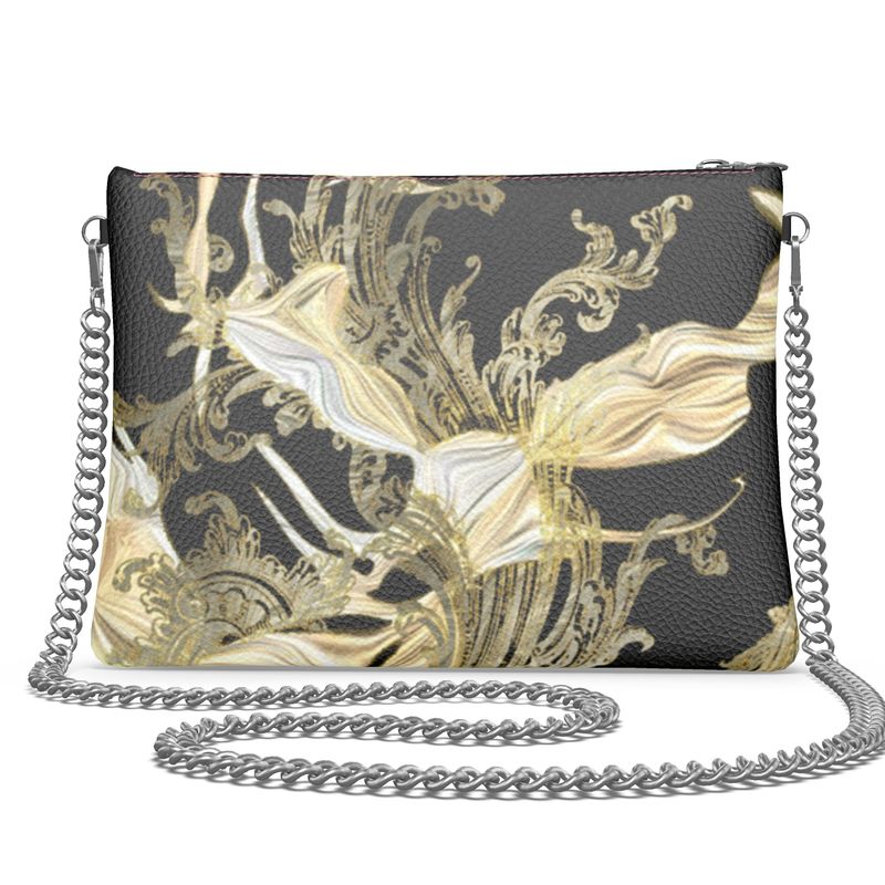 Golden Threads Crossbody Bag With Chain