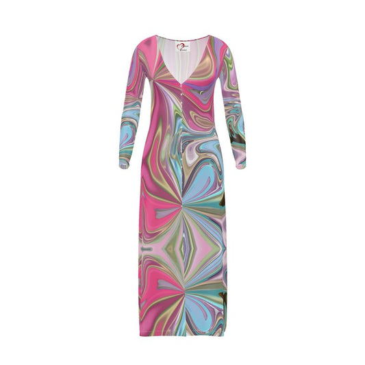 60s Time Travel Ladies Cardigan / Button Dress