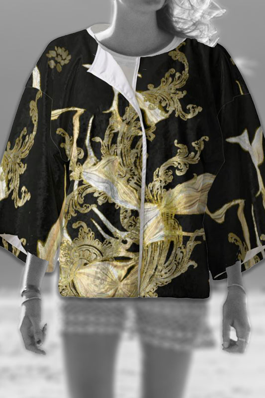 Golden Threads Kimono Blazer / Jacket