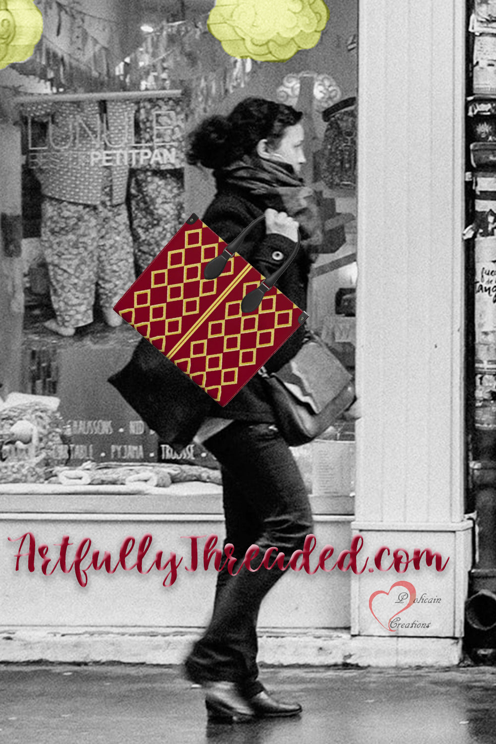 Dress Me Up Leather Shopper Bag