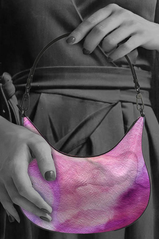Peaceful Pinks Curve Hobo Bag