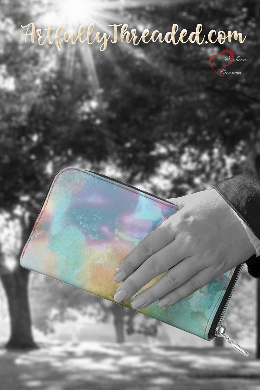 Sweetness Leather Zip Wallet / Purse