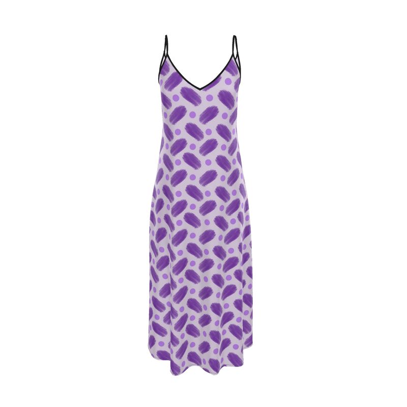 Indigo and Dots on Lavender