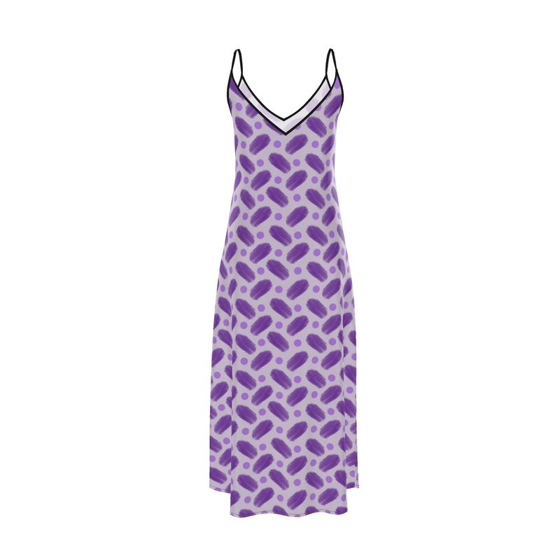 Indigo and Dots on Lavender