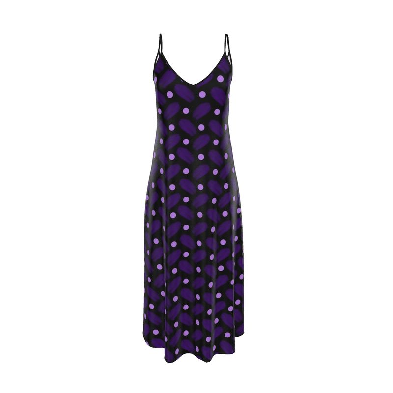 Indigo and Dots on Black