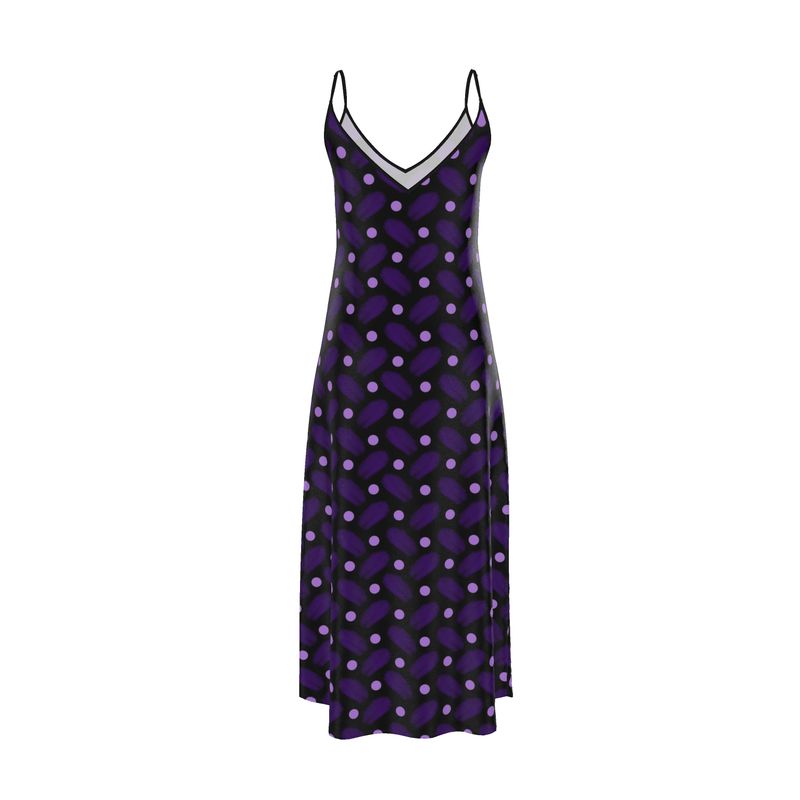 Indigo and Dots on Black