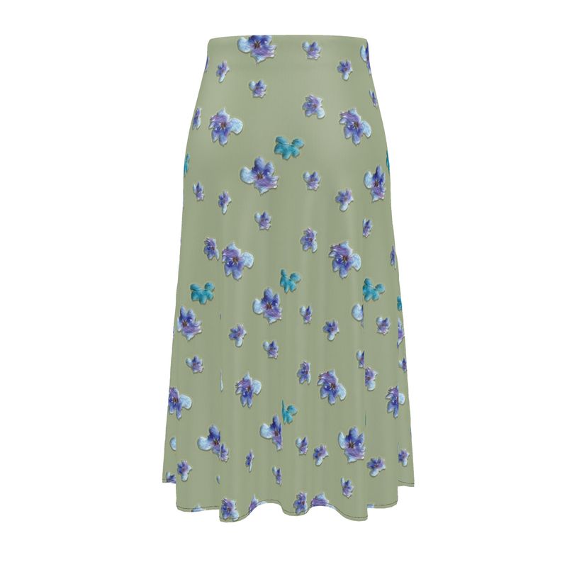 A Bit of Purple Midi Skirt
