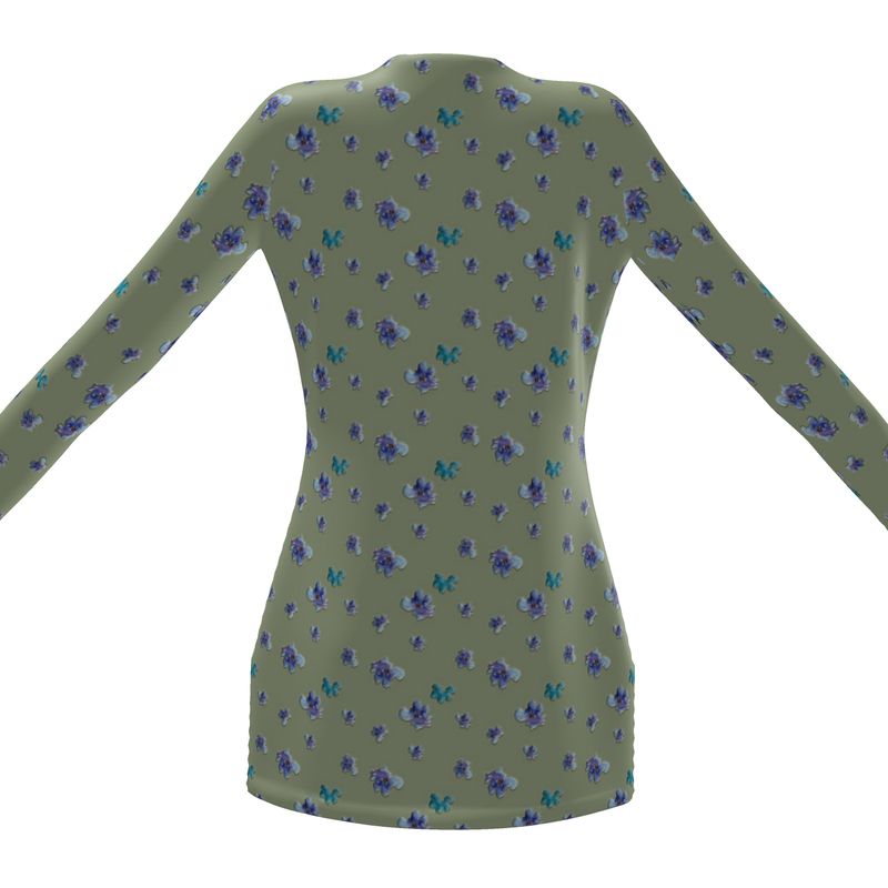 A Bit of Purple Ladies Short Cardigan With Pockets