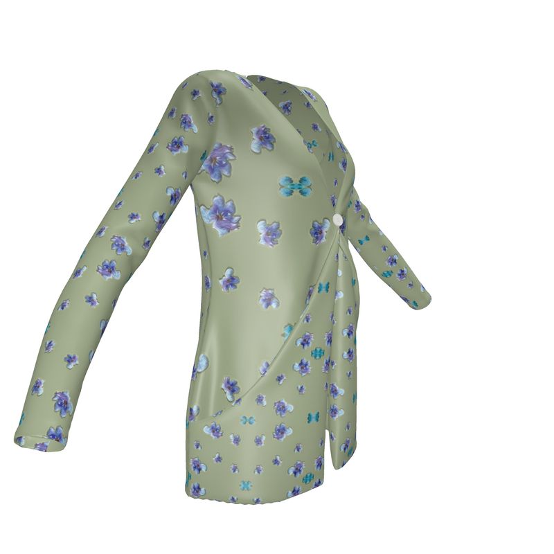 A Bit of Purple Ladies Short Cardigan With Pockets