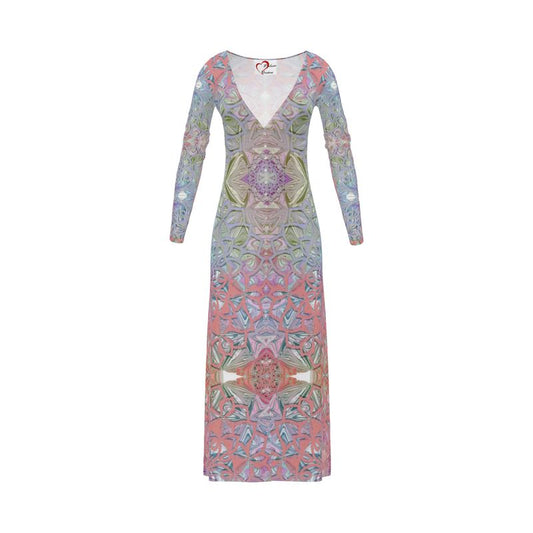 Pretty in Pastels Long Ladies Cardigan / Button Dress