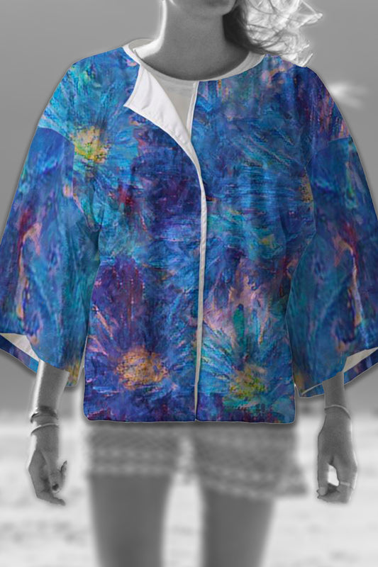 Beautiful Blues Kimono Blazer / Jacket