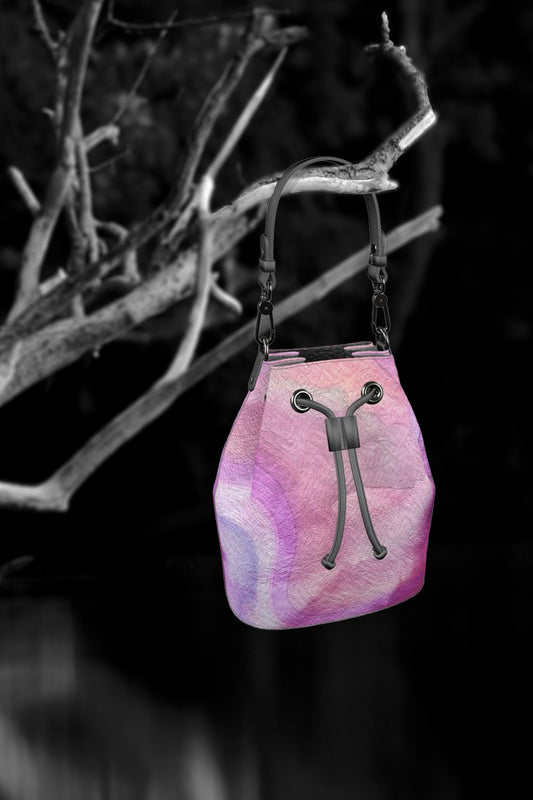 Peaceful Pinks Bucket Bag